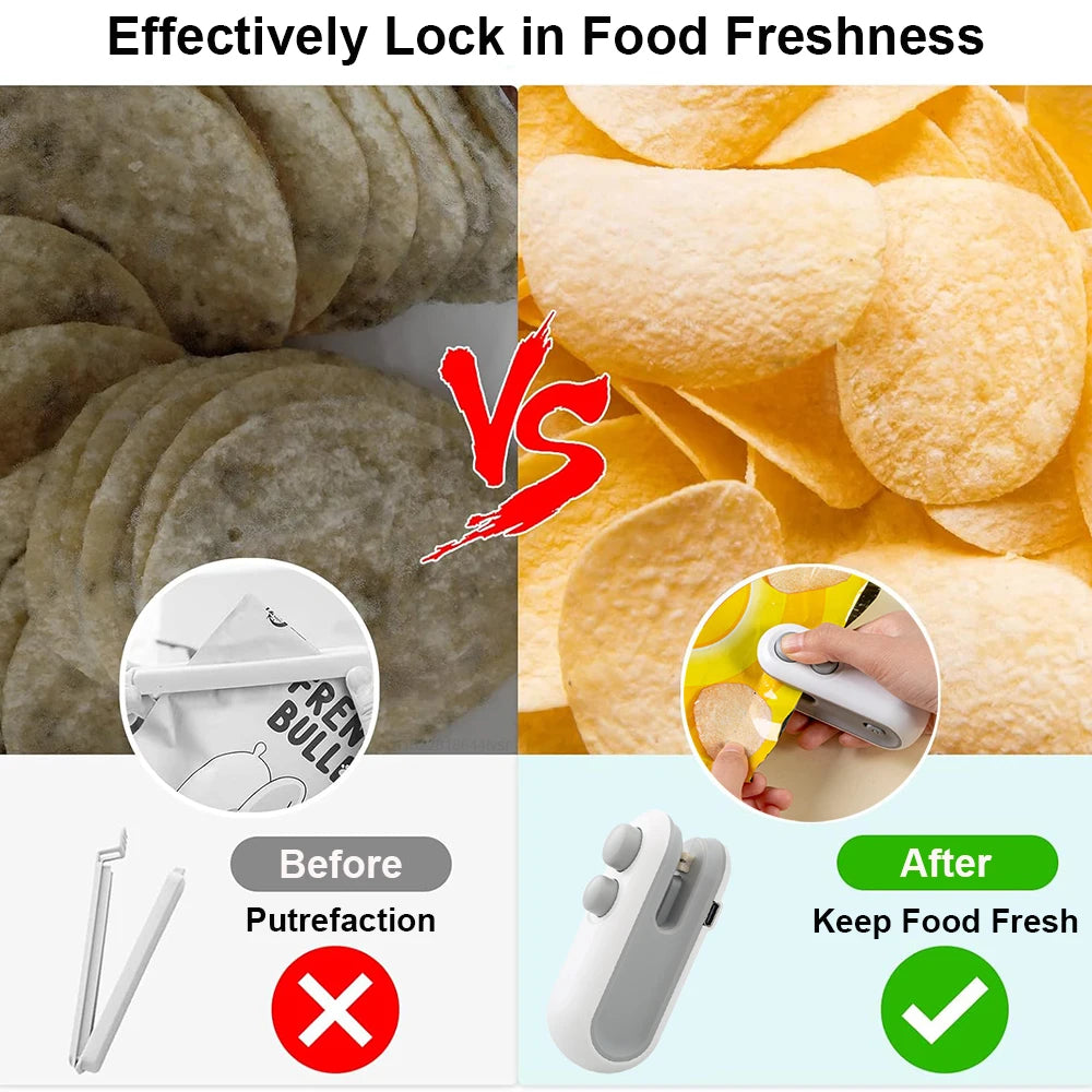 FreshLock™ - 2-in-1 Mini Bag Sealer