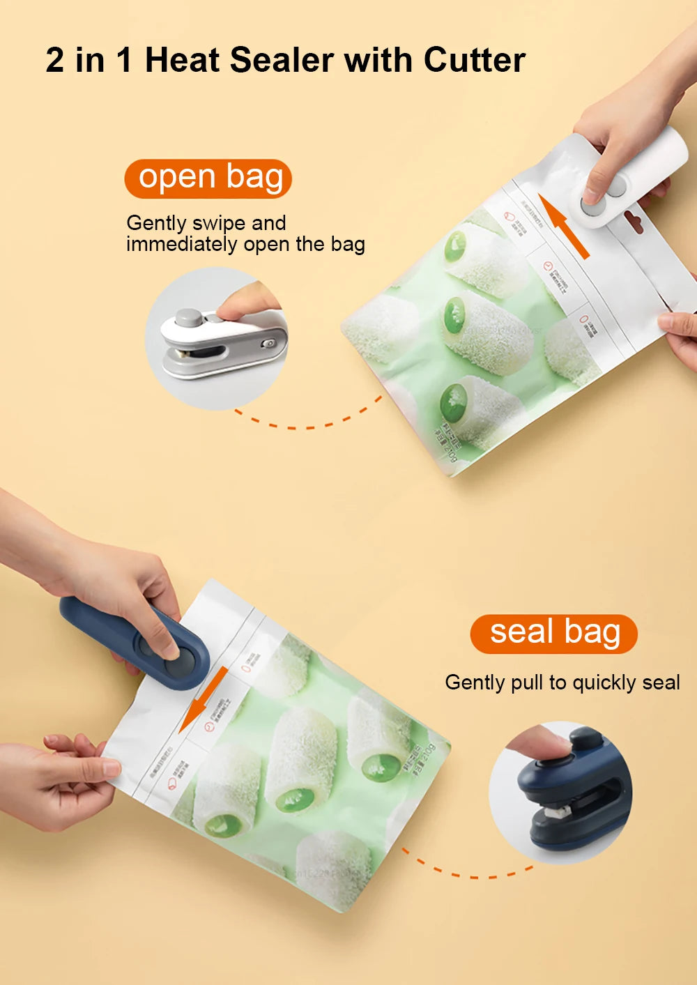 FreshLock™ - 2-in-1 Mini Bag Sealer