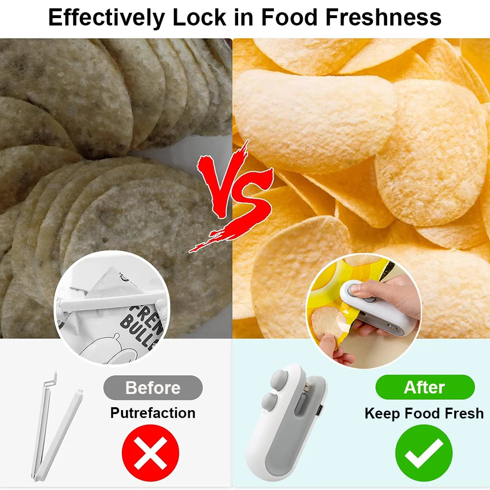 FreshLock™ - 2-in-1 Mini Bag Sealer